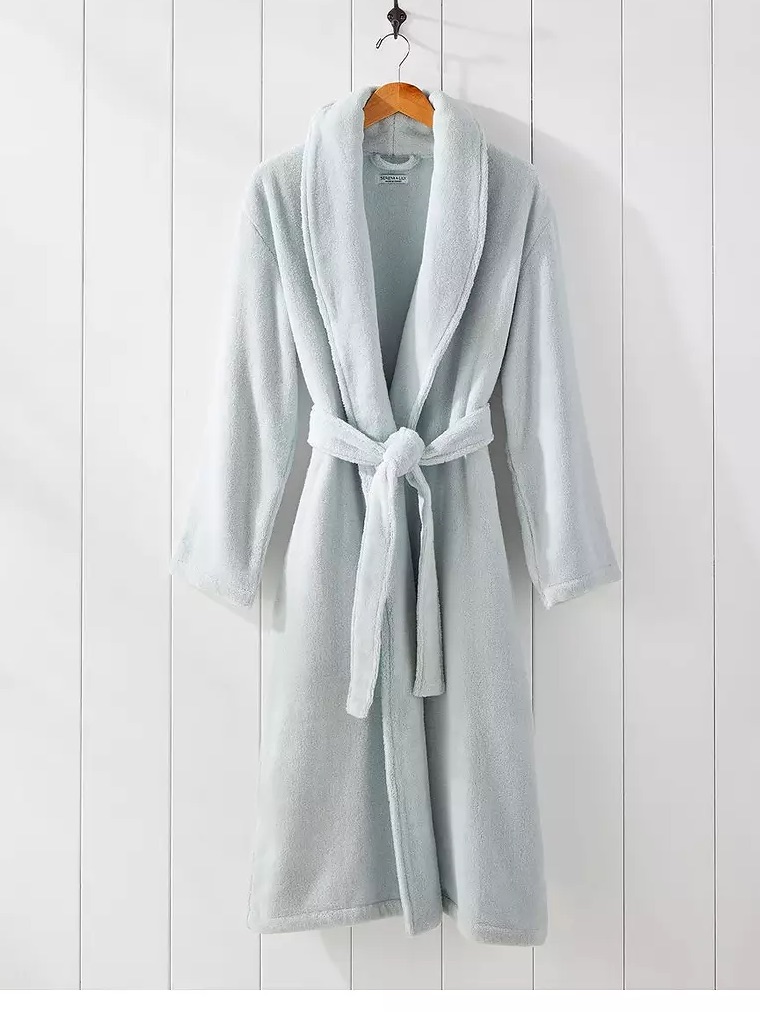 New Serena And Lily Sonoma Turkish Cotten Bathrobe In Sky